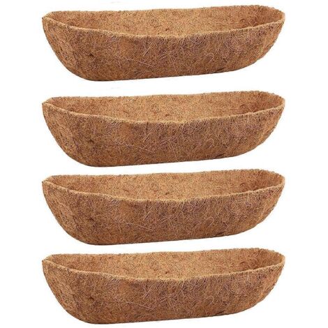 Doublures en noix de coco pour bac mural de 61 cm (24 pouces), doublures naturelles en noix de coco (voir photo). (1/5)