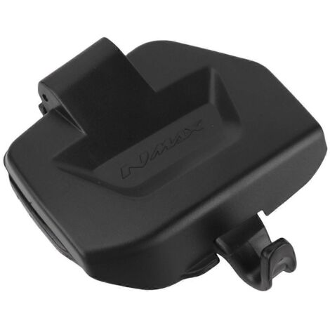 Couvercle de boîte à outils moto avec poche latérale étanche, noir (1/5)