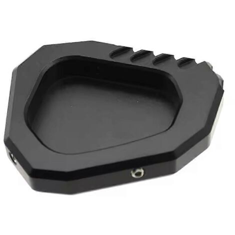 Béquille latérale de moto agrandie, extension de support pour noir (1/5)