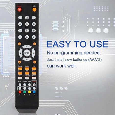 Télécommande pour téléviseur X505BV, noire (1/5)