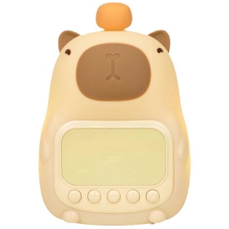 Veilleuse capybara avec horloge numérique, veilleuse animale en silicone (voir photo) (1/5)