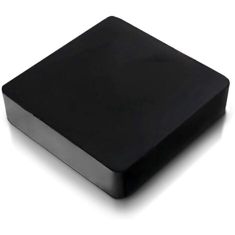 Bloc d'établi en caoutchouc pour la fabrication de bijoux - 10 cm x 10 cm, noir (1/5)