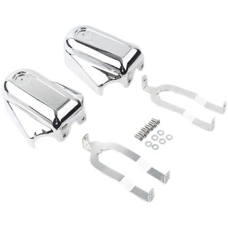 Cache-axe de roue arrière pour moto Softail FLSTC Custom 2008-2017 argent (1/5)