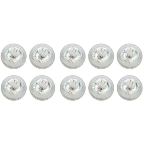 10 ampoules LED MR16 GU5.3 220V blanc jour 60 SMD 4W à économie d'énergie (comme illustré)