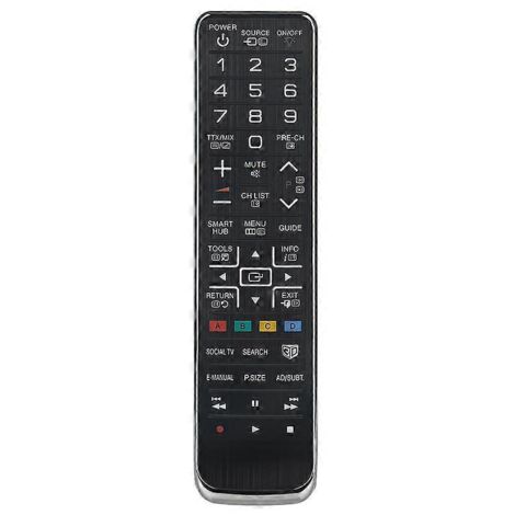 Télécommande de remplacement AA59-00543A pour téléviseurs LED, LCD, plasma et 3D (noir) (1/5)
