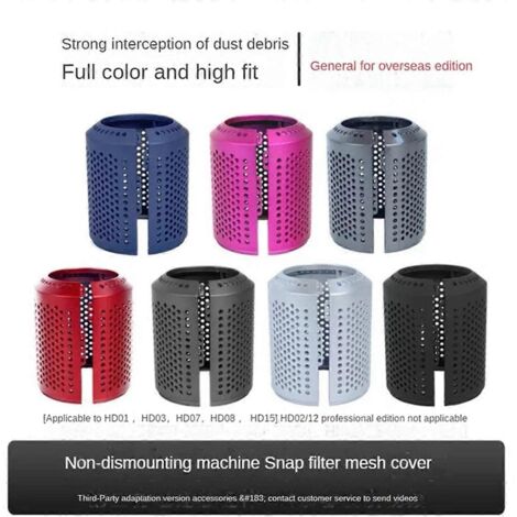 Filtre de rechange pour sèche-cheveux HD01 HD03 BBlack (1/5)