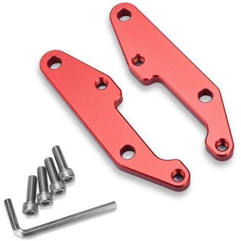 Rehausseur de pédales de moto, support de surélévation, pédale rouge (1/5)