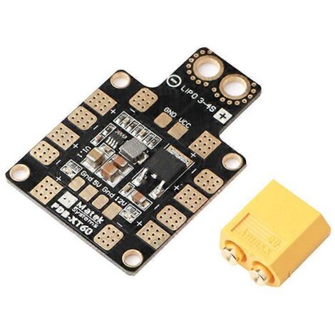 Carte de distribution d'alimentation PDB XT60 avec connecteur BEC 5V 2A 12V 0,5A pour FPVA (voir illustration) (1/5)