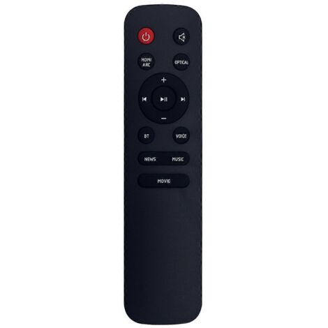Télécommande de remplacement pour barre de son cinéma (noire) (1/5)