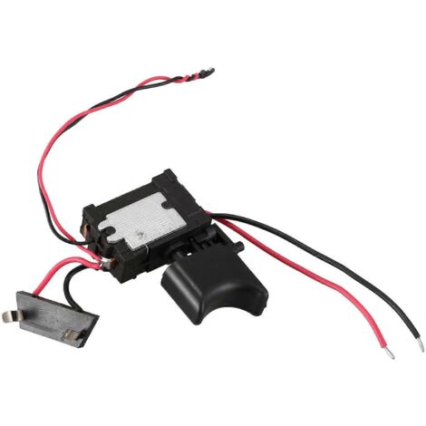 Perceuse sans fil à batterie lithium 7,2 V - 24 V avec interrupteur et petite lampe témoin (noire) (1/5)