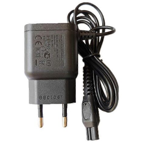 Chargeur secteur mural avec prise européenne pour HQ8505/6070/6075/6090 (noir) (1/5)