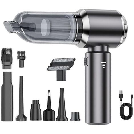 Aspirateur à main avec souffleur d'air et pompe, gris argenté (voir photo) (1/5)