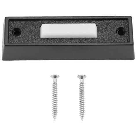 bouton de sonnette filaire avec lumière LED, remplacement de sonnette noire (1/5)