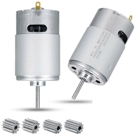 Moteur électrique 24 V 40 000 tr/min (lot de 2), RS555, pour véhicules électriques pour enfants (voir photo).