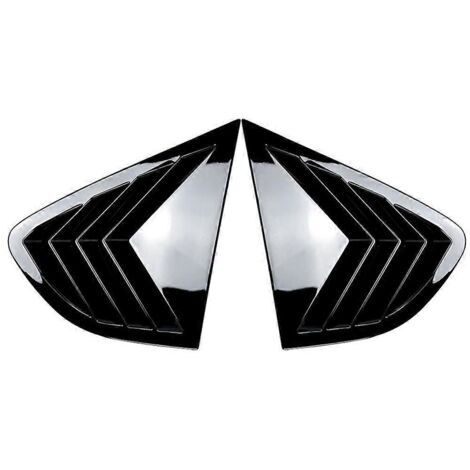 Volets de persiennes de lunette arrière de voiture, noir brillant (voir photo) (1/5)