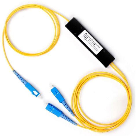 Répartiteur de fibre optique conique 1 point 2, boîtier d'épissure, répartiteur SC, ports FTTHA illustrés (1/5)