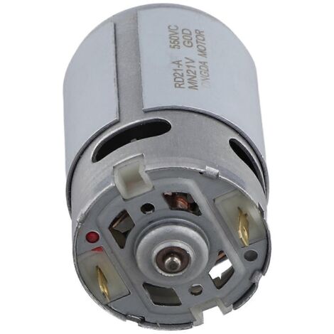 Moteur CC haute vitesse 550, 21 V, 21 000 tr/min, idéal pour diverses applications (voir illustration). (1/5)