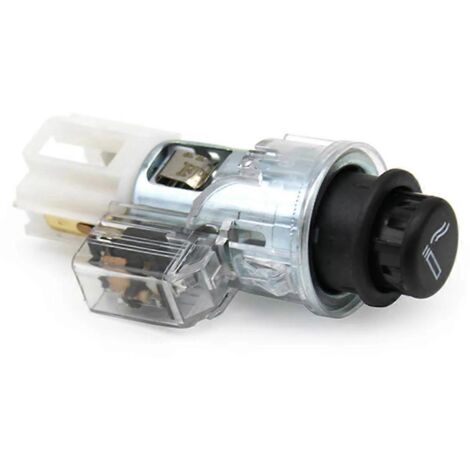 Cendrier de voiture avec doublure pour allume-cigare et couvercle de protection noir (1/5)