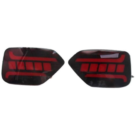 Feux arrière de pare-chocs arrière de voiture à LED avec clignotants dynamiques rouges (1/5)