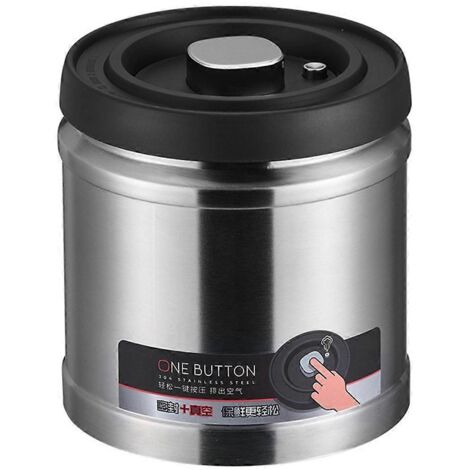 Réservoir de stockage de céréales, boîte de rangement en acier inoxydable étanche à l'humidité, 1600 ml (voir photo) (1/5)