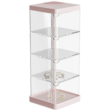 Boîte de rangement de bureau, tiroirs de rangement empilables, rose (comme sur la photo) (1/5)