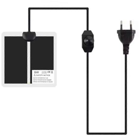 Tapis régulateurs de température réglables, alimentation avec prise européenne, 5 W (1/5)
