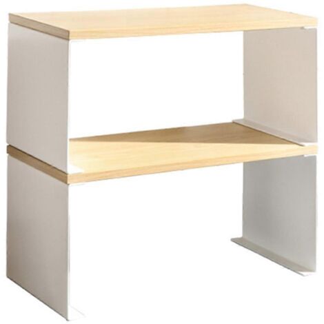 Cadre décoratif en treillis pour étagère de bureau en bois (1/5)