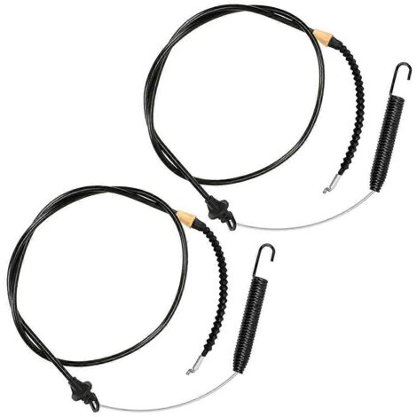 Câble d'engagement du plateau de coupe pour tondeuse à gazon (lot de 2, noir) (1/5)
