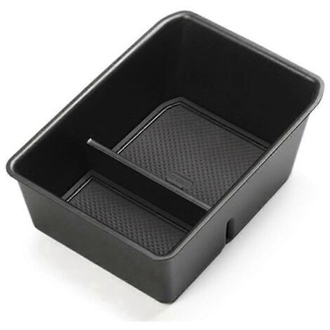 Boîte de rangement pour accoudoir Q5/Etron, porte-gobelet noir (1/5)