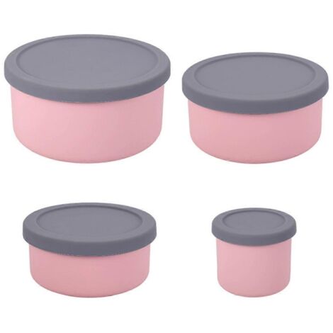 Boîtes de conservation en silicone avec couvercles étanches et peu encombrantes (1/5)