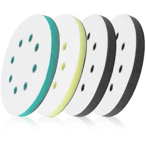 Lot de 4 disques de ponçage en mousse pour ponceuse orbitale (1/5)
