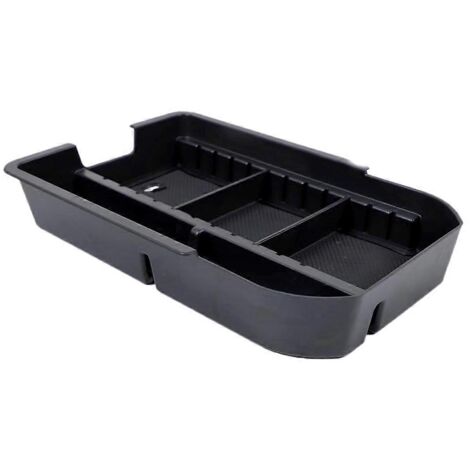 Organisateur de console centrale, boîte de rangement pour accoudoir, plateau, accessoires noir (1/5)
