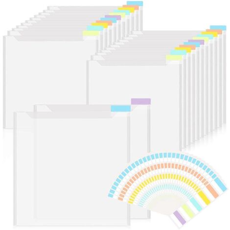 Organisateur de rangement transparent pour papier scrapbooking 12x12 pouces (AA illustré) (1/5)