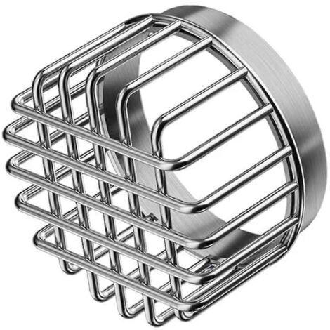 Filtre de descente de gouttière en acier inoxydable, couvercle de filtre anti-obstruction, argent (1/5)