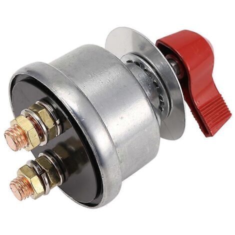 Interrupteur principal de déconnexion de la batterie, câble de batterie 4 AWG de 30 cm (rouge) (1/5)