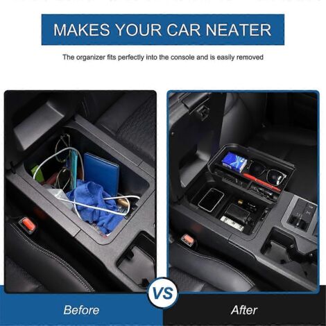 Organisateur de console centrale noir pour Land Cruiser 250 Prado LC250 2024 (1/5)