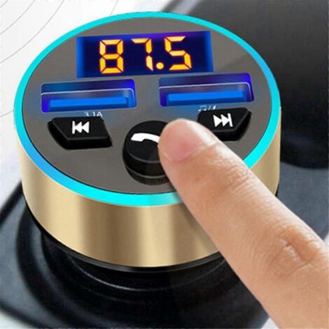 Émetteur FM stéréo pour voiture, lecteur MP3, charge rapide 3,1 A, CA illustrés (1/5)