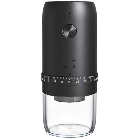 Moulin à café portable rechargeable pour les vacances et les voyages, moulin à café noir (1/5)