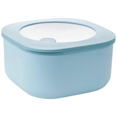 Boîte à lunch transparente pour aliments visibles, bol scellé, bleu (1/5)