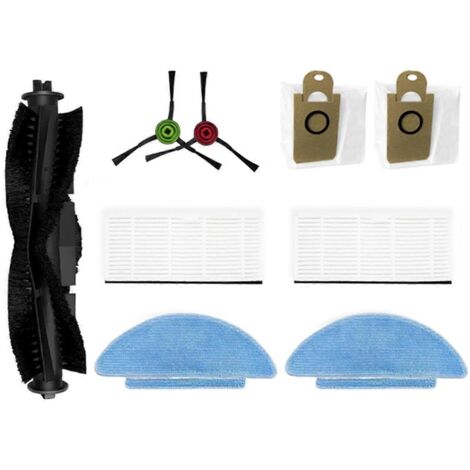 Pièces détachées pour aspirateur X20 SW+ : brosse latérale principale, filtre HEPA, chiffon de nettoyage (voir illustration). (1/5)