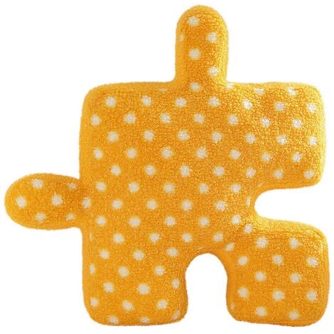 Coussins puzzle, coussins à pois, décorations pour canapé-lit orange (voir photo) (1/5)