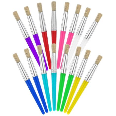 Pinceaux pour enfants lavables, colorés et de grande taille (comme sur la photo) (1/5)