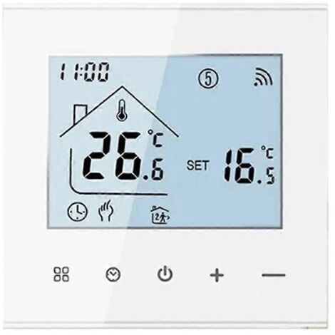 Thermostat de sol chauffant Tuya 16A, contrôleur de température intelligent WiFi, blanc (1/5)
