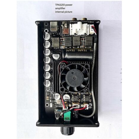 Carte d'amplificateur de puissance numérique Hi-Fi de qualité supérieure TPA3255, 300 W x 2, noire (1/5)