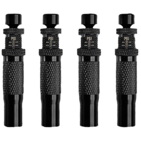 Lot de 4 dégonfleurs de pneus automatiques noirs (1/5)