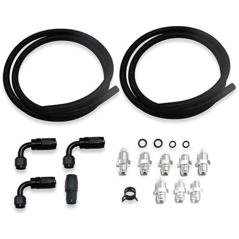 Kit de flexibles de pompe de direction assistée universel 551082 pour conversion LS1/LS3 (noir) (1/5)