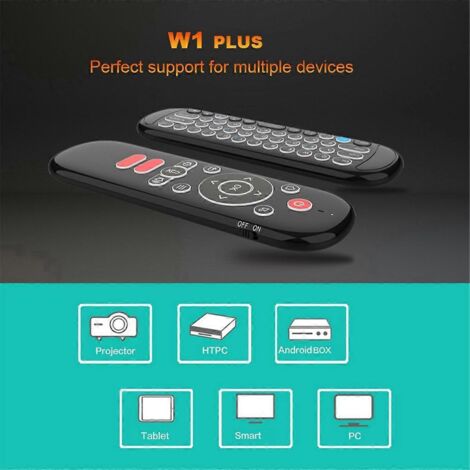 Mini clavier sans fil pour boîtier TV intelligent Android (sans rétroéclairage) - Voir image (1/5)