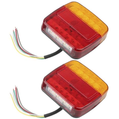 Feu arrière clignotant 12 V pour remorque, camion ou caravane (voir illustration) (1/5)