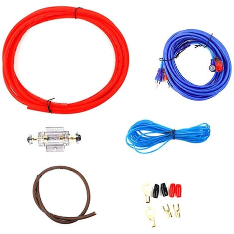 Câble d'alimentation 8GA pour haut-parleur subwoofer de voiture, comme illustré (1/5)