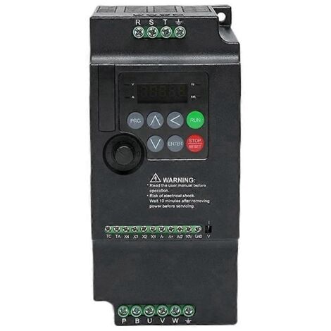 Convertisseur de fréquence VFD 220 V à 380 V, entrée monophasée, noir (1/5)